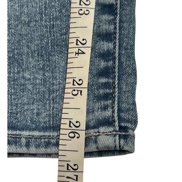 M164 7 FOR ALL MANKIND Women's High Waist Ankle Skinny Jeans Floral Size 26 - Picture 16 of 16